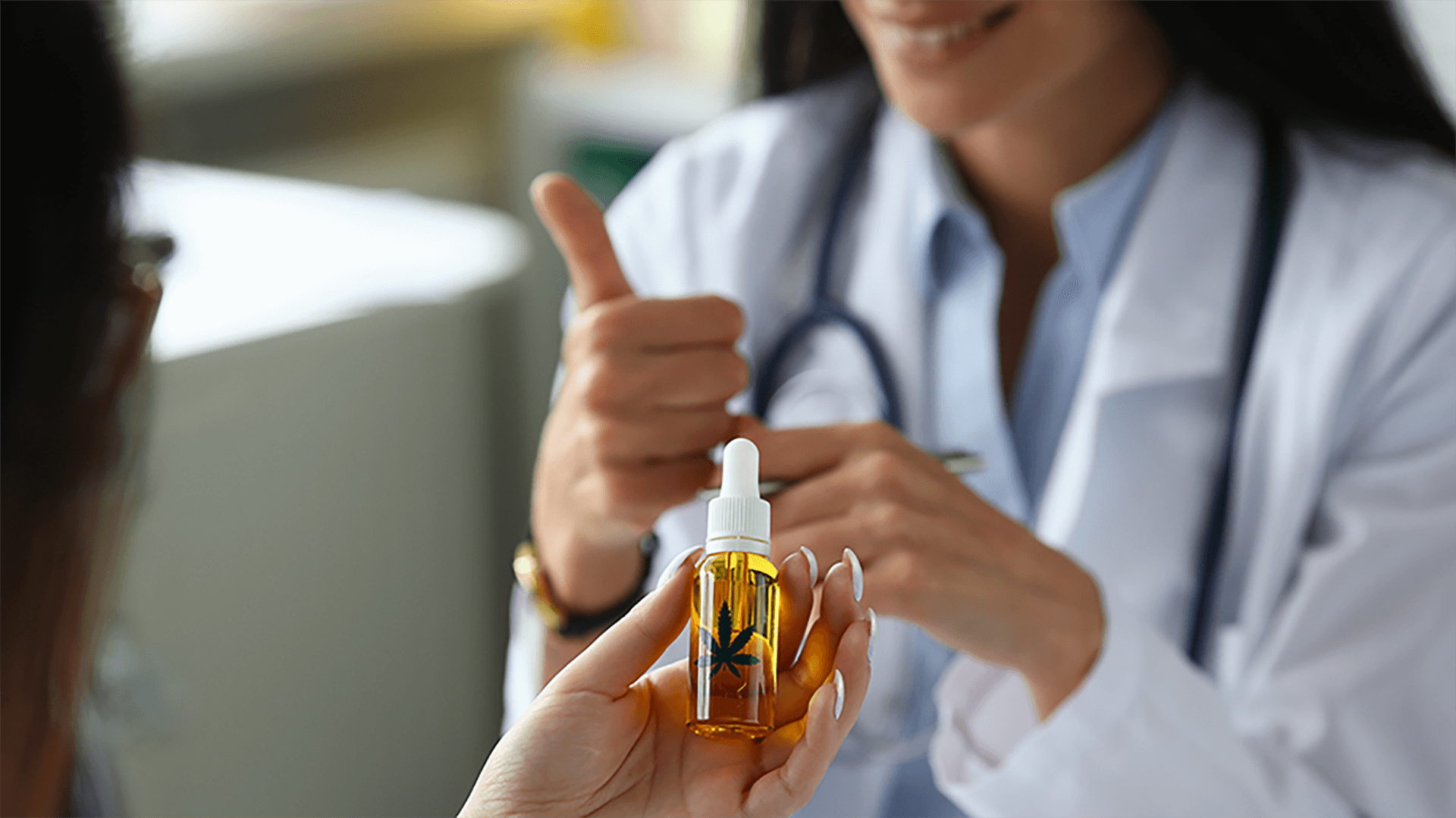 Image of Cannabis oil and doctor