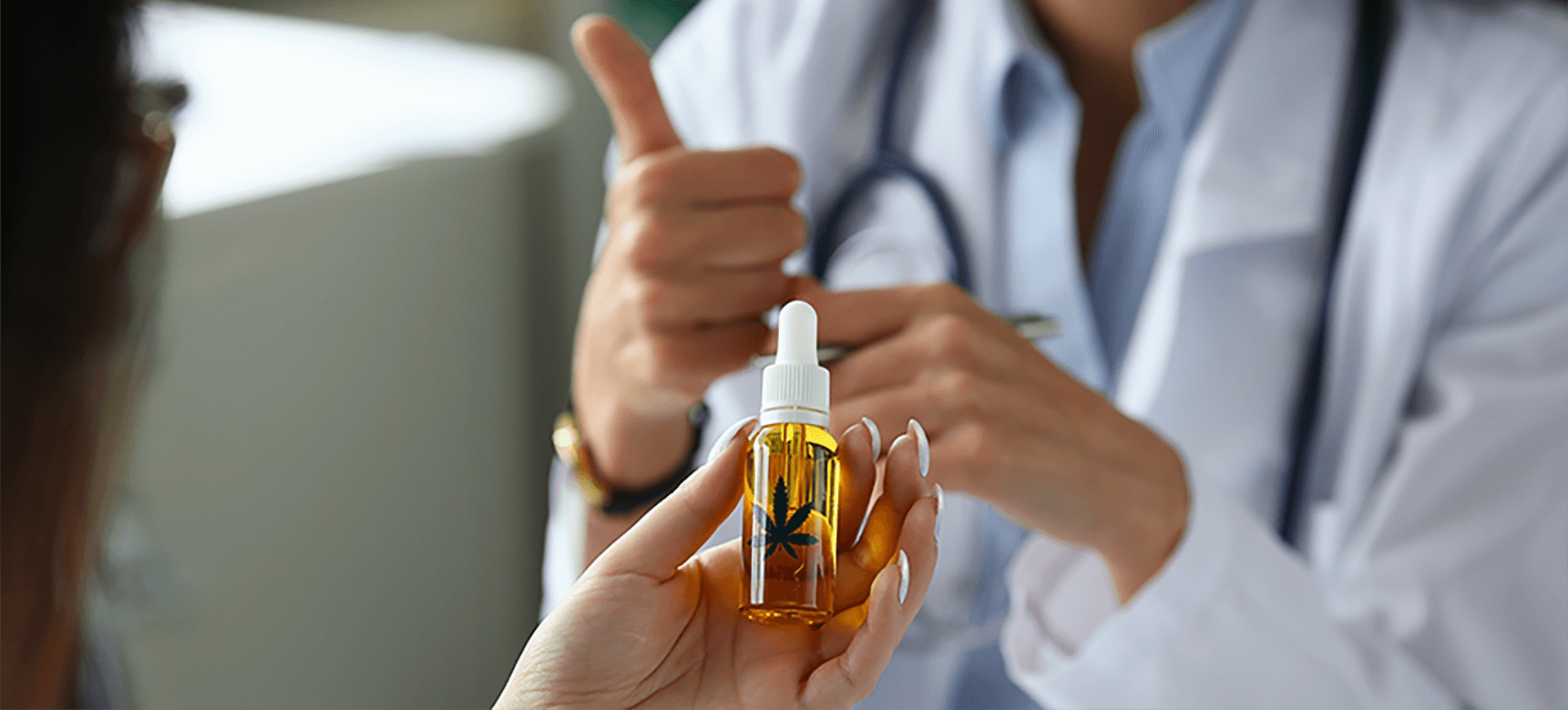 Image of Cannabis oil and doctor